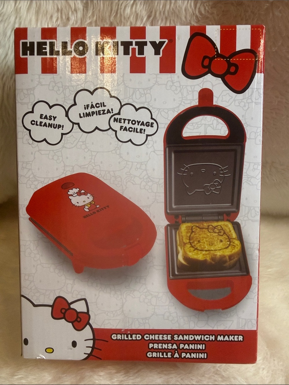 Hello Kitty Grilled Cheese Sandwich Maker New in Box Panini Press